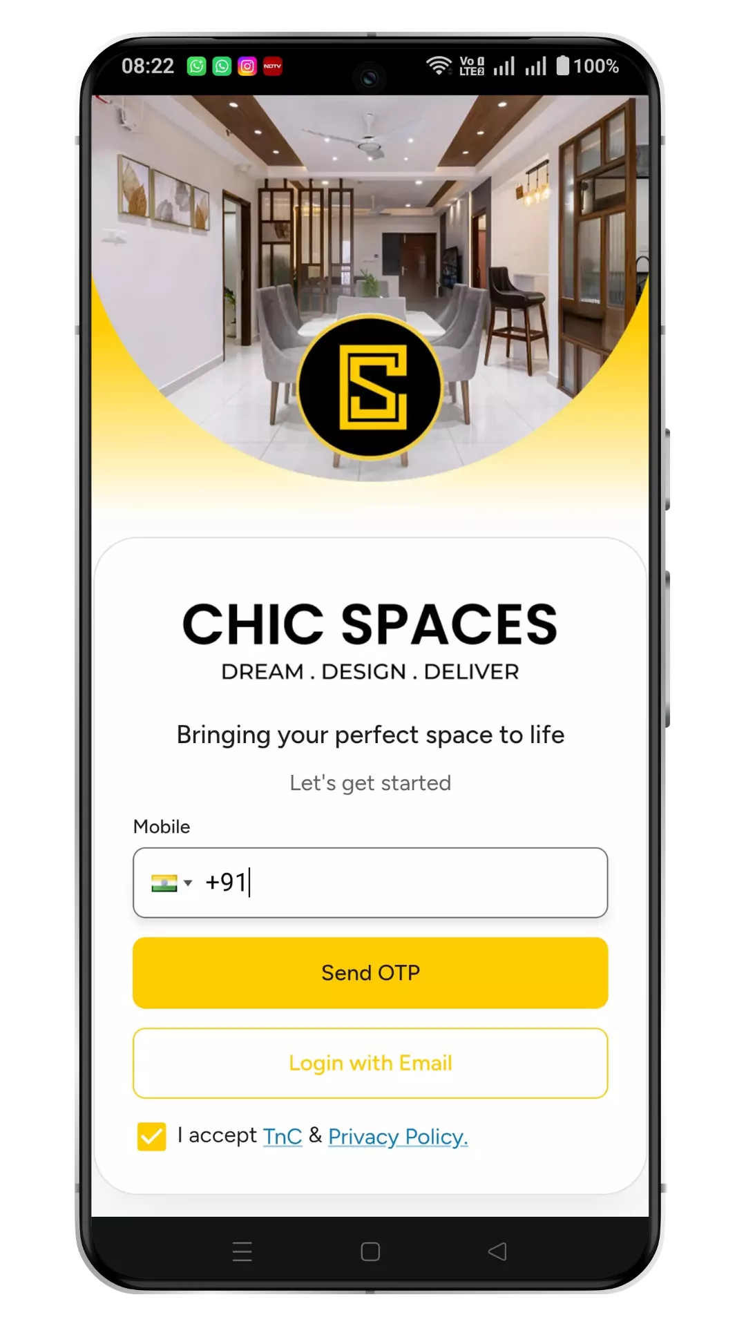 App screen 1